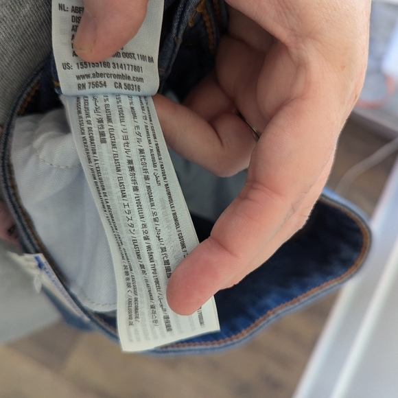 Abercrombie & Fitch Wide Leg Flare Trouser Jean High Rise 00R - Picture 10 of 10